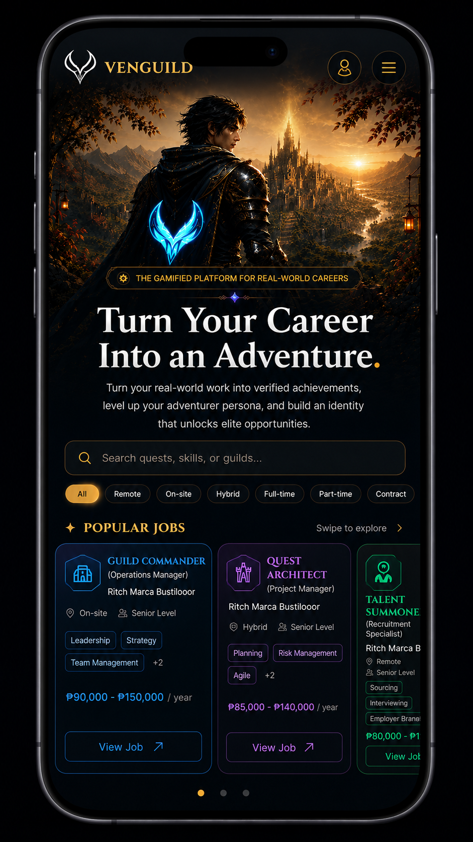 Original Venguild mobile demonstration